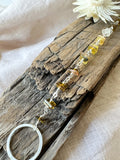 B2317 - tourmaline bracelet with forged link