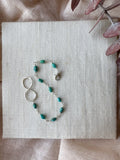 B2318 - sterling silver turquoise bracelet
