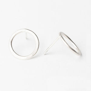 E109 - Medium Circle Post Earring