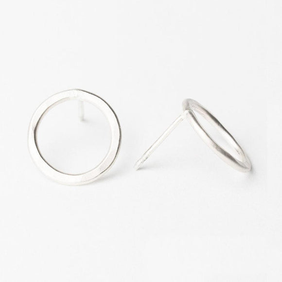 E109 - Medium Circle Post Earring