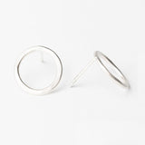 E109 - Medium Circle Post Earring