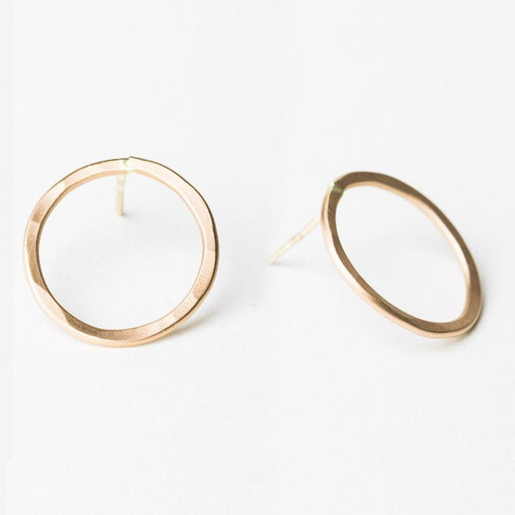 E110 - Large Circle Post Earring