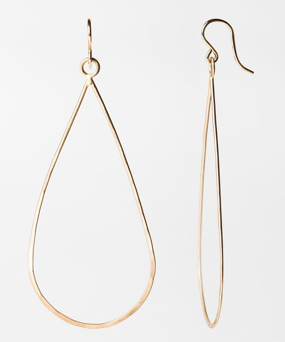 E115 - Long Thin Teardrop Earring