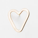 E124 - Heart Post Earring