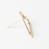 E124 - Heart Post Earring