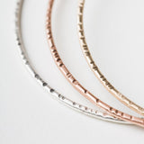E121 - XL Line Texture Hoop Earring