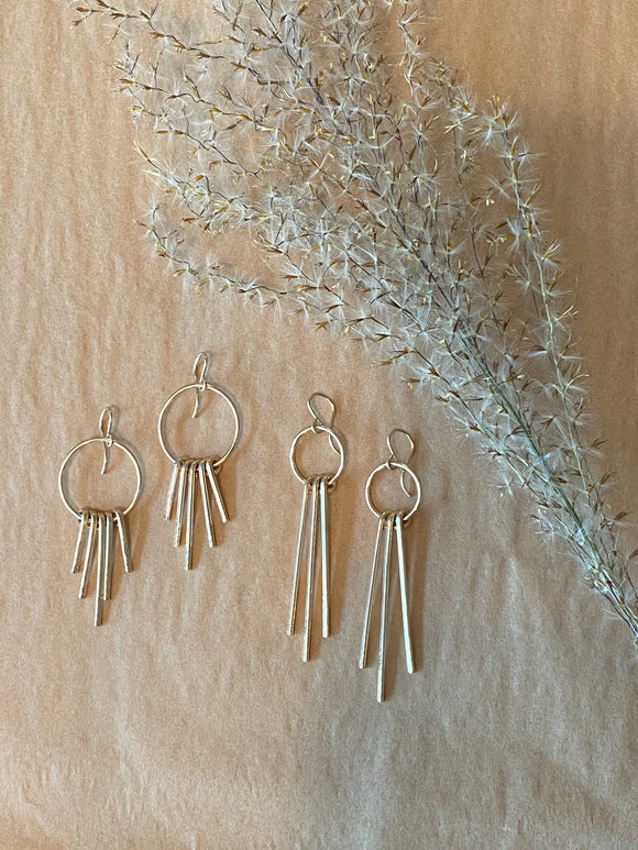 E134 - Three Bar Fringe Earrings